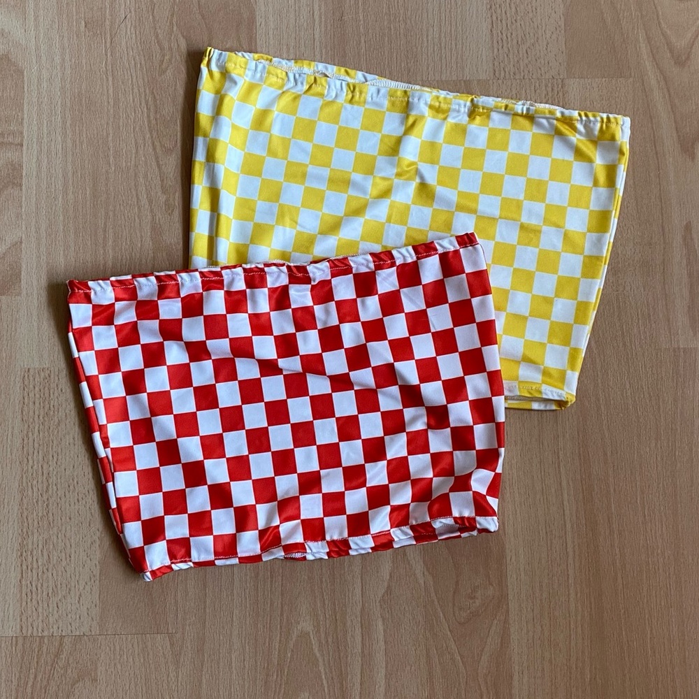 BUNDLE Checkered Tube Tops